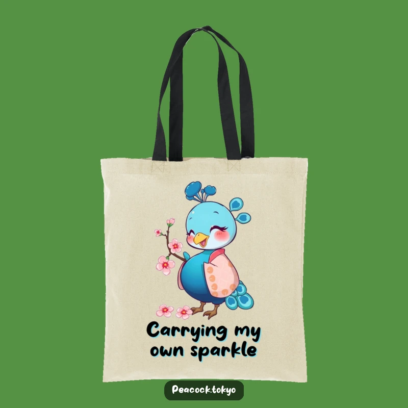 Funny Peacock Kimono Tote Bag - Stylish & Humorous Carry-All Gift